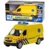 112-Pull-Back-Ambulance-met-Licht-en-Geluid-1:43