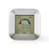 Nedis-KATR105SI-Hygrometer-Temperatuurmeter-Tijd-Touch-screen
