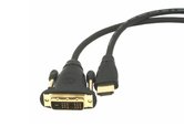Natec-Extreme-Media-HDMI-DVI-Kabel-Goude-Connector-3m-Zwart