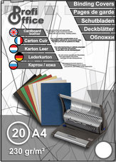 ProfiOffice-PO-29110-Schutbladen-A4-230gr.-Karton-20-Stuks-Leer-Wit