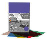 ProfiOffice-PO-59021-Schutbladen-A4-200-Micron-100-Stuks-Transparant-Violet-Mat-glossy