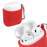 Tuff-luv-Siliconen-hoesje-voor-de-Apple-airpods--headphones-rood