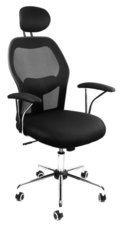 Kangaro-K-850050-Moderne-Bureaustoel-In-Hoogte-Verstelbaar-In-Zwarte-Uitvoering