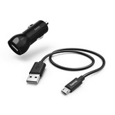Hama-Auto-oplaadset-Micro-USB-2.4-A-Zwart