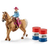 Schleich-Barrel-Racing-met-Cowgirl-en-Paard